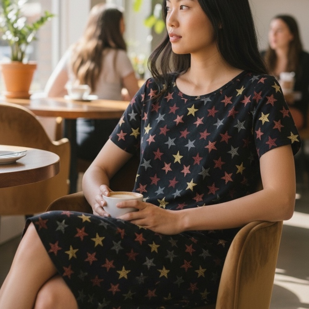 LuLaRoe STAR DESIGN DRESS
